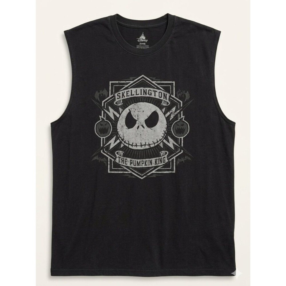 Disney Nightmare Before Christmas Skellington Shirt Black Size XL EUC Unisex